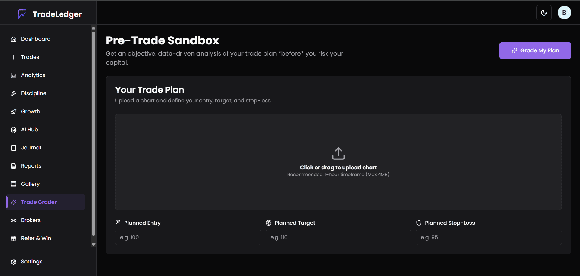 AI Setup Grader Screenshot